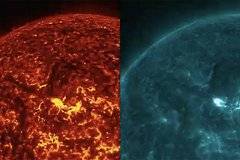 На Солнце произошла двойная вспышка