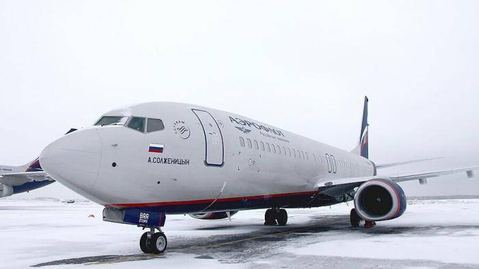Самолет Boeing 737 авиакомпании Аэрофлот