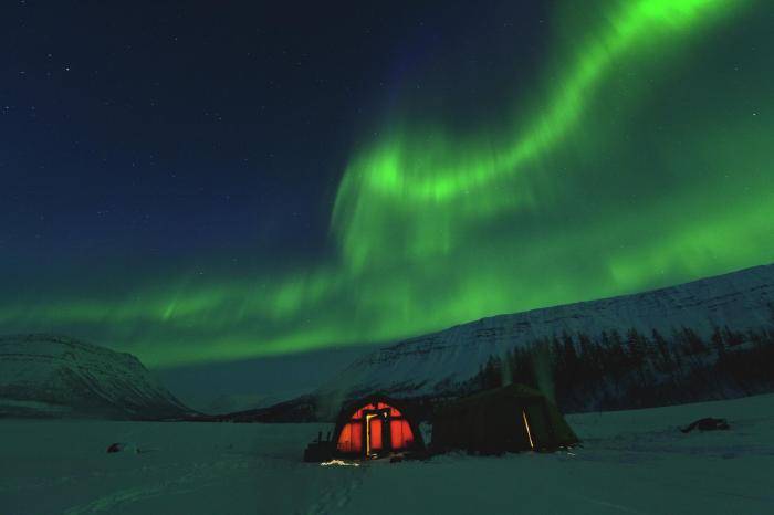 Северное сияние, плато Путорана