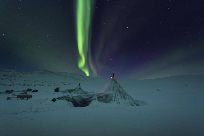 Северное сияние, Ямал