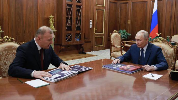 Рабочая встреча Путина с главой Адыгеи Кумпиловым