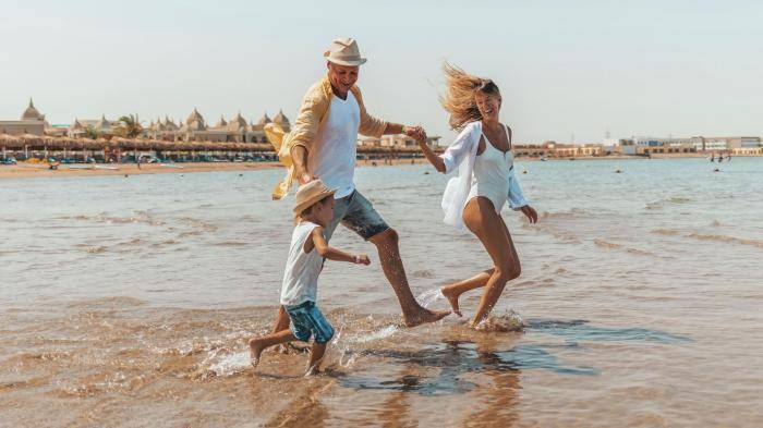 Семья отдыхает в Египте