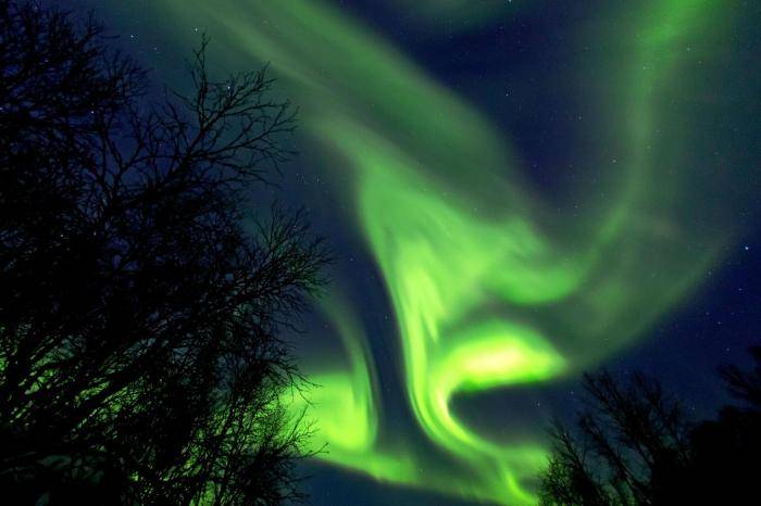 Северное сияние в Мурманске