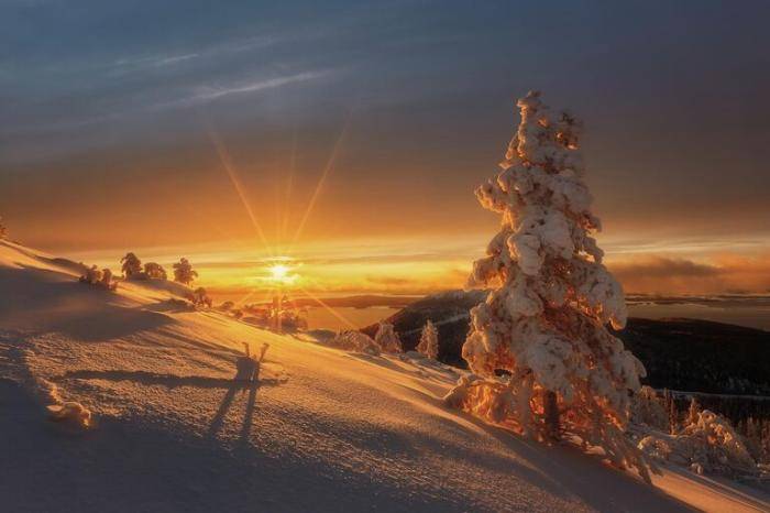 Янтарный закат