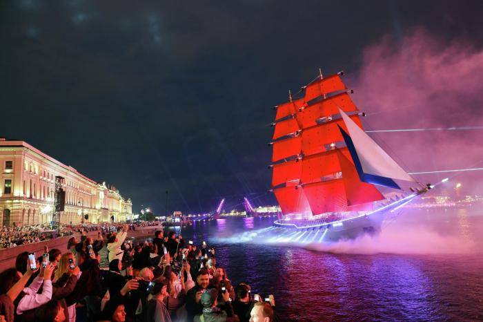 Праздник выпускников Алые паруса в Санкт-Петербурге