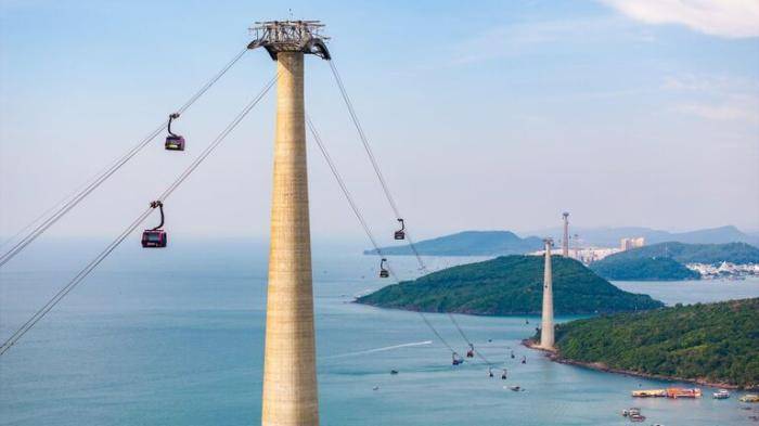 Канатная дорога Хонтхом – самая длинная непрерывная пассажирская канатная дорога в мире, Фукок