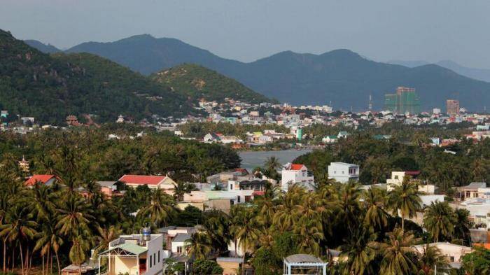 Вид города Нячанг во Вьетнаме