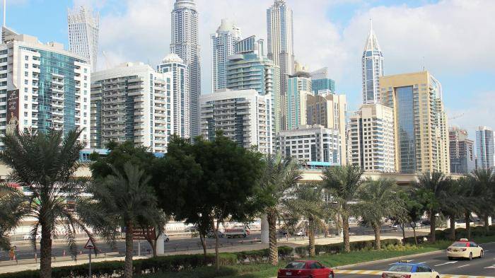 Вид на Дубай