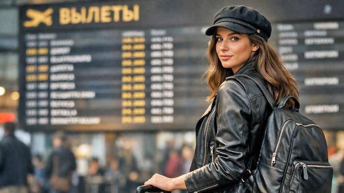 Девушка в аэропорту