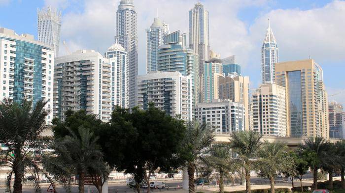Вид на Дубай