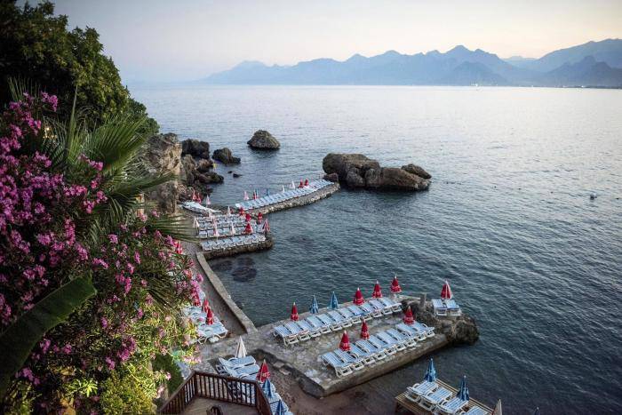 Один из пляжей в Анталье