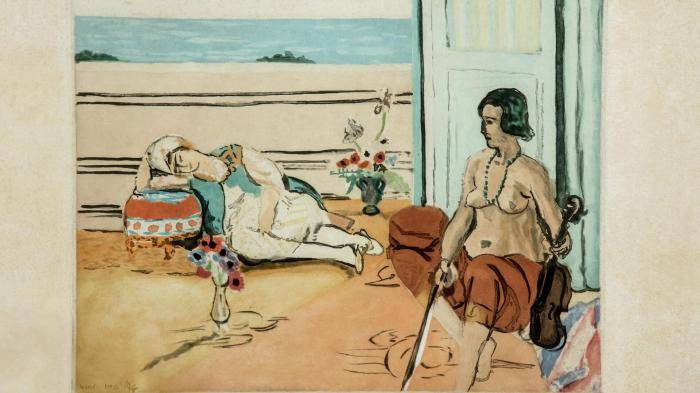 Картина Одалиска на террасе Анри Матисса