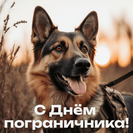 Открытка с Днем пограничника