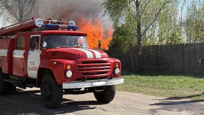 На месте пожара в Злынковском районе Брянской области