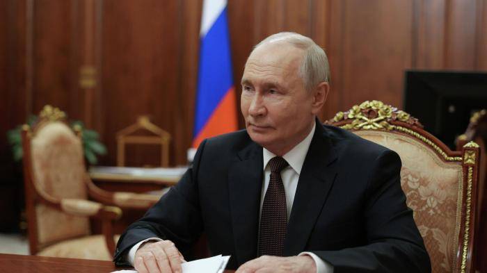 Президент России Владимир Путин во время встречи с уполномоченным по правам человека в РФ Яной Лантратовой