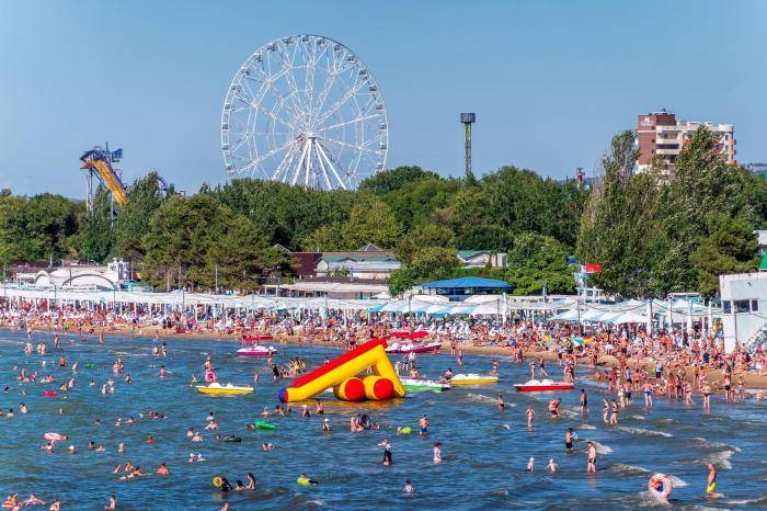 Городской пляж в Анапе