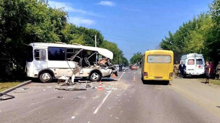 На месте ДТП с автобусом в Алтайском крае. 21 июля 2026