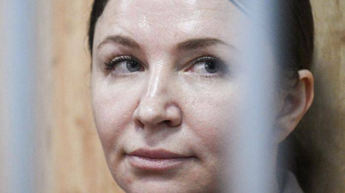 Блогер Елена Блиновская во время рассмотрения дела о неуплате налогов в Савеловском районном суде в Москве