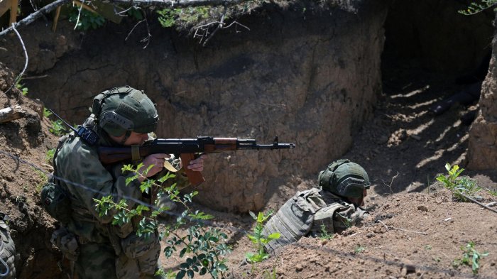Военнослужащие в зоне проведения СВО