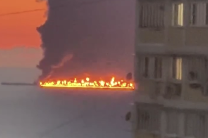 Пожар на танкере в Черном море 6 октября