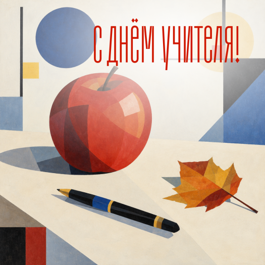 Теплая открытка с Днем учителя: счастья в доме, уюта и душевного спокойствия!