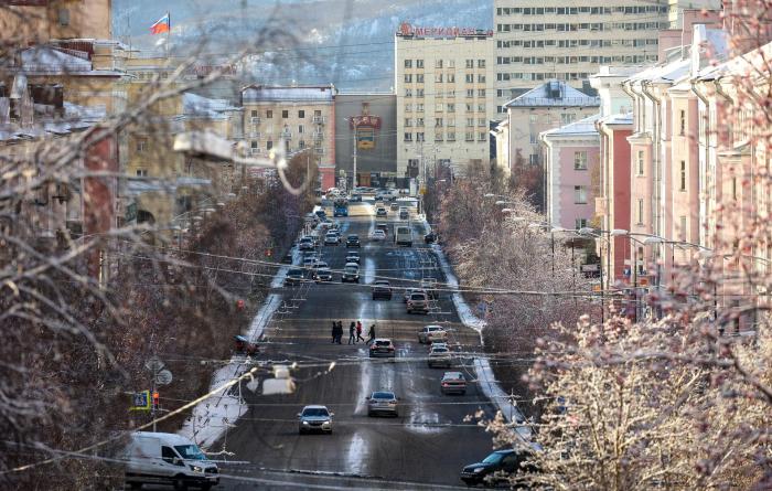 Проспект Ленина в Мурманске