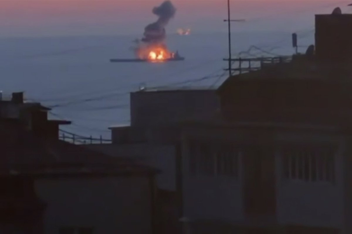 Пожар на танкере в Черном море 6 октября