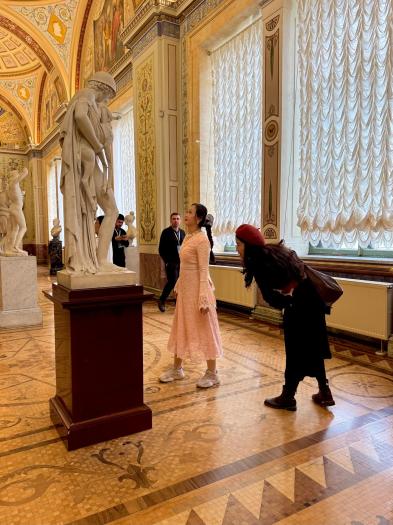 Посетители в Эрмитаже